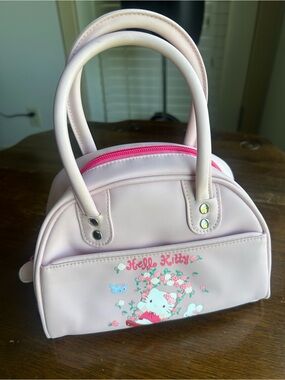 Sanrio Hello Kitty 2009 Pink Mini Boston Duffel Bag Rare Y2K Collector Purse